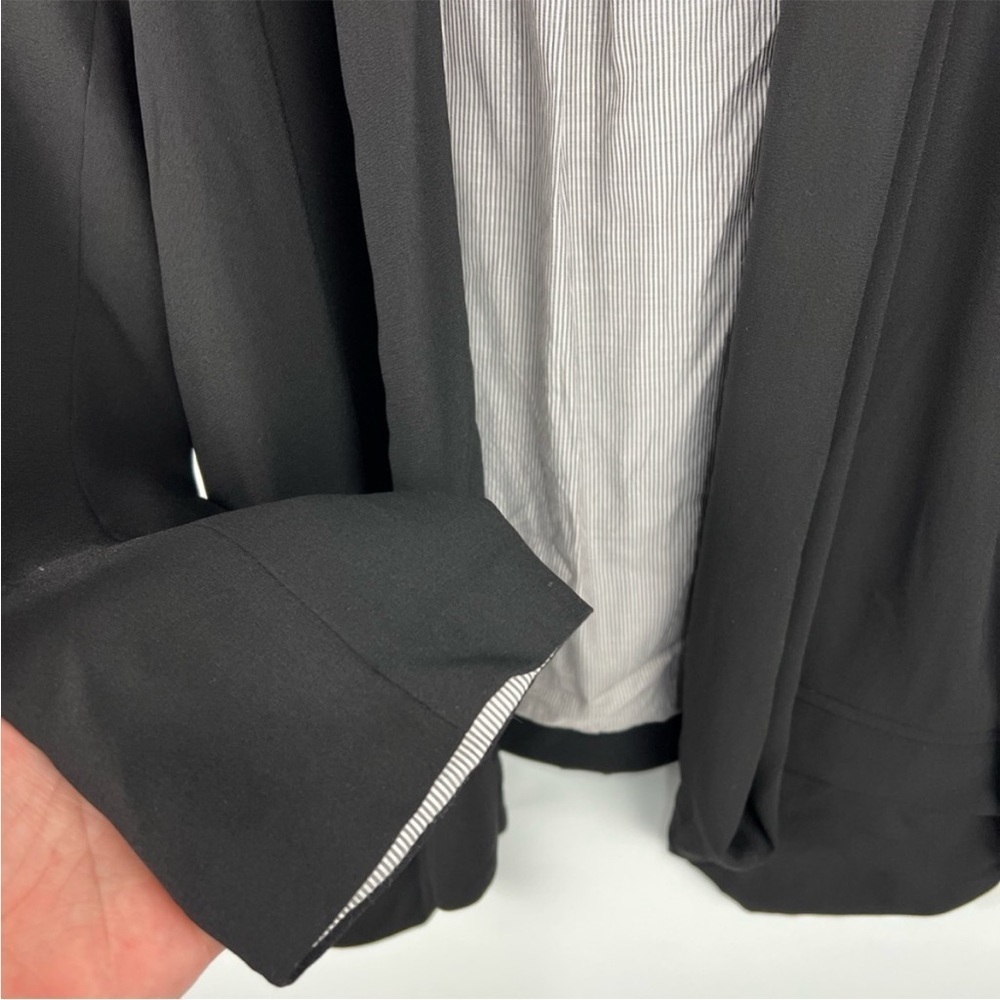 Anthropologie Cartonnier Open Front Blazer Jacket | Black | XS - Picture 6 of 8